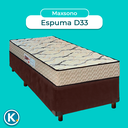Ver imagem 4 de Cama + Box Marrom e Colchão D33 Solteiro - Maxsono Paropas