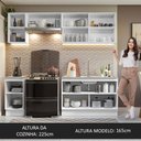 Ver imagem 7 de Armário de Cozinha Completa 240cm Branco Glamy Madesa 10