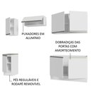 Ver imagem 5 de Armário de Cozinha Completa 240cm Branco Glamy Madesa 10
