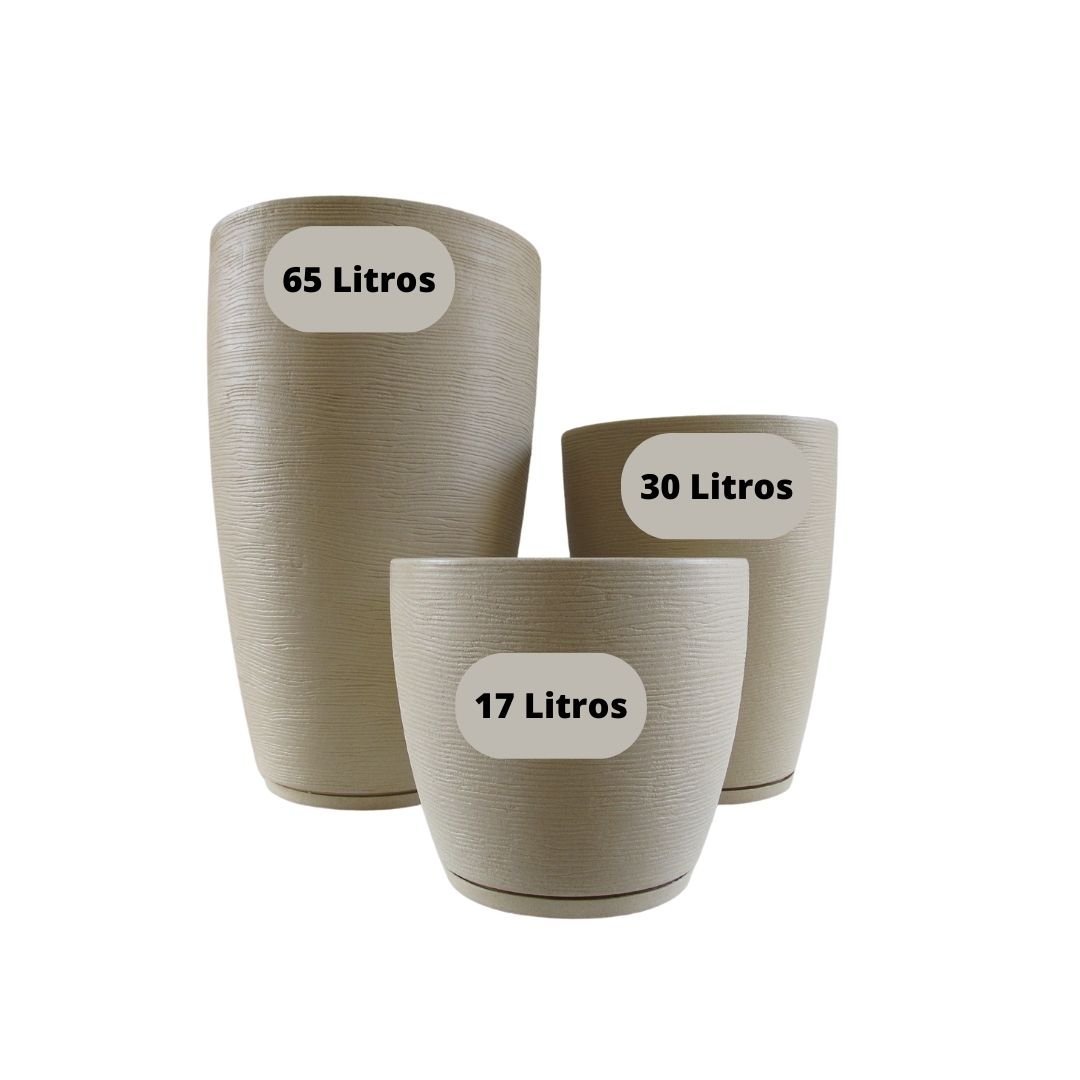 Vasos Estilo Vietnamita para Plantas Polietileno Casa Jardim Varanda Decoração Ambientes Luxo Modern - 6