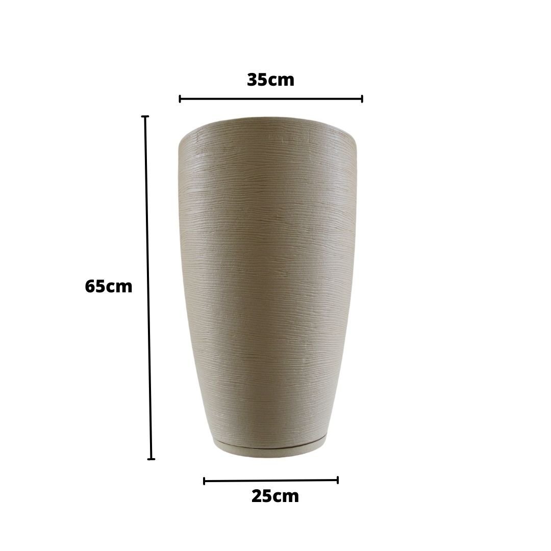 Vasos Estilo Vietnamita para Plantas Polietileno Casa Jardim Varanda Decoração Ambientes Luxo Modern - 2