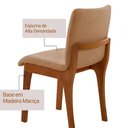 Ver imagem 4 de Conjunto Sala de Jantar Bella Tampo 220cm Laqueado Canto Moeda com Vidro e 8 Cadeiras Bella