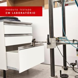 Armário de Cozinha Completa 220cm Branco/Branco/Preto Parma Madesa 03 - 9