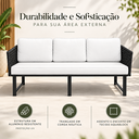 Ver imagem 2 de Sofá Eloa 3 Lugares Corda Nautica:Preto