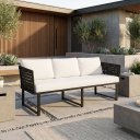 Ver imagem 4 de Sofá Eloa 3 Lugares Corda Nautica:Preto