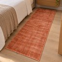 Ver imagem 1 de Passadeira Alto Padrão Luxo Sala Toque Macio Nairobi Liso:Terra Terracota/0,67x1,80m