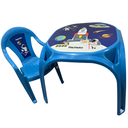 Ver imagem 2 de Mesa Infantil Azul + 01 Cadeira Infantil Rischioto Kit