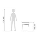 Ver imagem 5 de Vaso Alto de Plantas 70cm Tramontina Gipsy Plástico Granito
