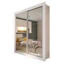 Ver imagem 4 de Guarda-Roupa Solteiro com Espelho 2 Portas de Correr Vivere Madesa