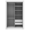 Ver imagem 3 de Guarda-Roupa Solteiro com Espelho 2 Portas de Correr Vivere Madesa