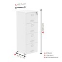 Ver imagem 4 de Arquivo de Madeira 4 Gavetas Of04gp25