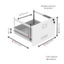 Ver imagem 7 de Arquivo de Madeira 4 Gavetas Of04gp25