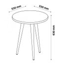 Ver imagem 3 de Mesa Lateral Retrô Legs Patrimar Móveis