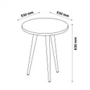 Ver imagem 3 de Mesa Lateral Retrô Legs Patrimar Móveis