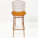 Ver imagem 2 de Banqueta Alta para cozinha Bertoia cobre tubular altura 70cm - Direto de Fábrica