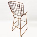 Ver imagem 4 de Banqueta Alta Bertoia cobre assento branco altura 70cm - Direto de Fábrica