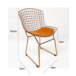 Kit 4 Cadeiras para cozinha BERTOIA cobre - Direto de Fábrica - 6