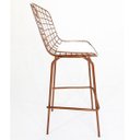 Ver imagem 5 de Banqueta BERTÓIA cobre assento branco tubular altura 70cm - Direto de Fábrica
