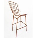 Ver imagem 4 de Banqueta BERTÓIA cobre assento branco tubular altura 70cm - Direto de Fábrica