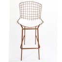Ver imagem 2 de Banqueta BERTÓIA cobre assento branco tubular altura 70cm - Direto de Fábrica