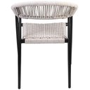 Ver imagem 2 de Cadeira Decorativa para Área Gourmet Base Preto Corda Náutica Nevada R01 Amêndoa - Lyam Decor