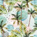 Ver imagem 1 de Papel de Parede Tropical Coqueiros e Folhagens - 3,0x0,5m