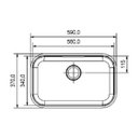 Ver imagem 2 de Cuba Embutir N.2 Docol Invicta 56x34x18 Cm em Aço Inox