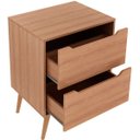 Ver imagem 3 de Gabinete para Banheiro 60 Cm 2 Gavetas Robin Amêndoa