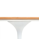 Ver imagem 3 de Mesa de Jantar Tulipa Saarinen Redonda 120 Cm Tampo Freijó Linn Design Decor Branco