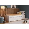 Cama Solteiro 2 Gavetas Madeira Maciça Beauty - 1