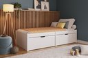 Ver imagem 1 de Cama Solteiro 2 Gavetas Madeira Maciça Beauty Branco/Lavado