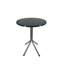 Ver imagem 1 de Mesa Bistrô Baixo Cinza com Tampo Redondo Preto