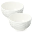 Ver imagem 1 de Bowl Tigela de Porcelana Branco 400ml Kit com 2 Peças