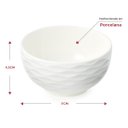 Ver imagem 2 de Bowl Tigela de Porcelana Branco 400ml Kit com 2 Peças