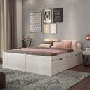 Ver imagem 1 de Cama Queen 4 Gavetas Madeira Maciça Beauty Inter Link