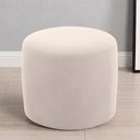 Ver imagem 3 de Puff Redondo 50cm Sala de Estar Living Coliseu W01 Suede Bege - Lyam Decor