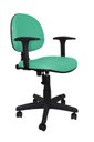 Ver imagem 1 de Cadeira Giratoria Zeus Executiva Back System - Couro Sintetico Corano - Turquesa