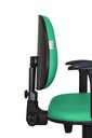 Ver imagem 4 de Cadeira Giratoria Zeus Executiva Back System - Couro Sintetico Corano - Turquesa
