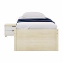 Ver imagem 5 de Cama Solteiro 1 Mesa de Cabeceira, 3 Gavetas e Nichos Madeira Maciça Charme Inter Link