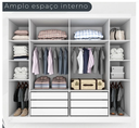 Ver imagem 2 de Guarda Roupa 2 Pts 6 Gavetas Trancoso - Móveis Valverde