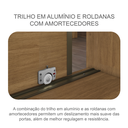 Ver imagem 3 de Guarda Roupa Versatto 4 Gavetas com Espelho - Cumaru