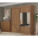 Ver imagem 1 de Guarda Roupa Versatto 4 Gavetas com Espelho - Cumaru