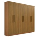 Ver imagem 1 de Guarda Roupa Casal 6 Portas 4 Gavetas - Leblon-cinamomo - Móveis D'doro