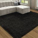 Ver imagem 1 de Tapete de Sala Peludo Belmont Preto 50 x 80cm - São Carlos