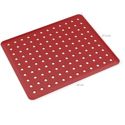 Protetor Pia Para Lavar Escorredor De Louças Grade Protege Vermelho Bold - 2