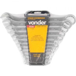 Kit Jogo De Chaves Combinadas Vonder Aço Cromo Vanadio Profissional 12 Peças 6mm a 32mm - 3