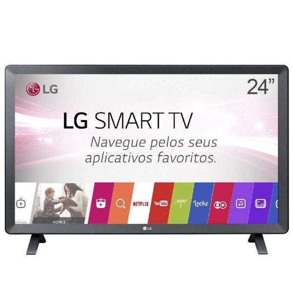 Smart TV LED Lg 24Pol Hd 24Tl520S Wi-Fi Integrado Usb Hdmi Webos 3.5 Screen Share Bivolt - 1