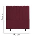 Ver imagem 2 de Cabeceira para Cama Box Solteiro 90 Cm Alanis:bordo