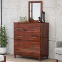 Ver imagem 1 de Cômoda Lisboa 4 Gavetas Mogano - Lanes