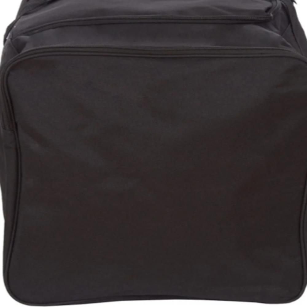 Bolsa Mala Gigante Sacola Mudanca Sacoleira Compras com Alça e Ziper Preta - 4